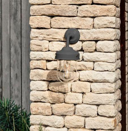 Barn Outdoor Wall Light in Carbon