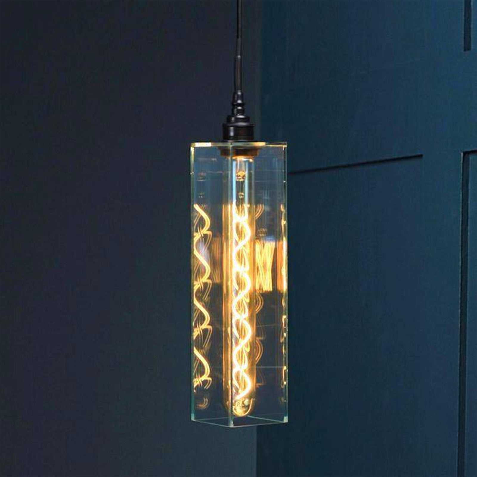 Bramley Bathroom Clear Long Pendant Light - Image 5
