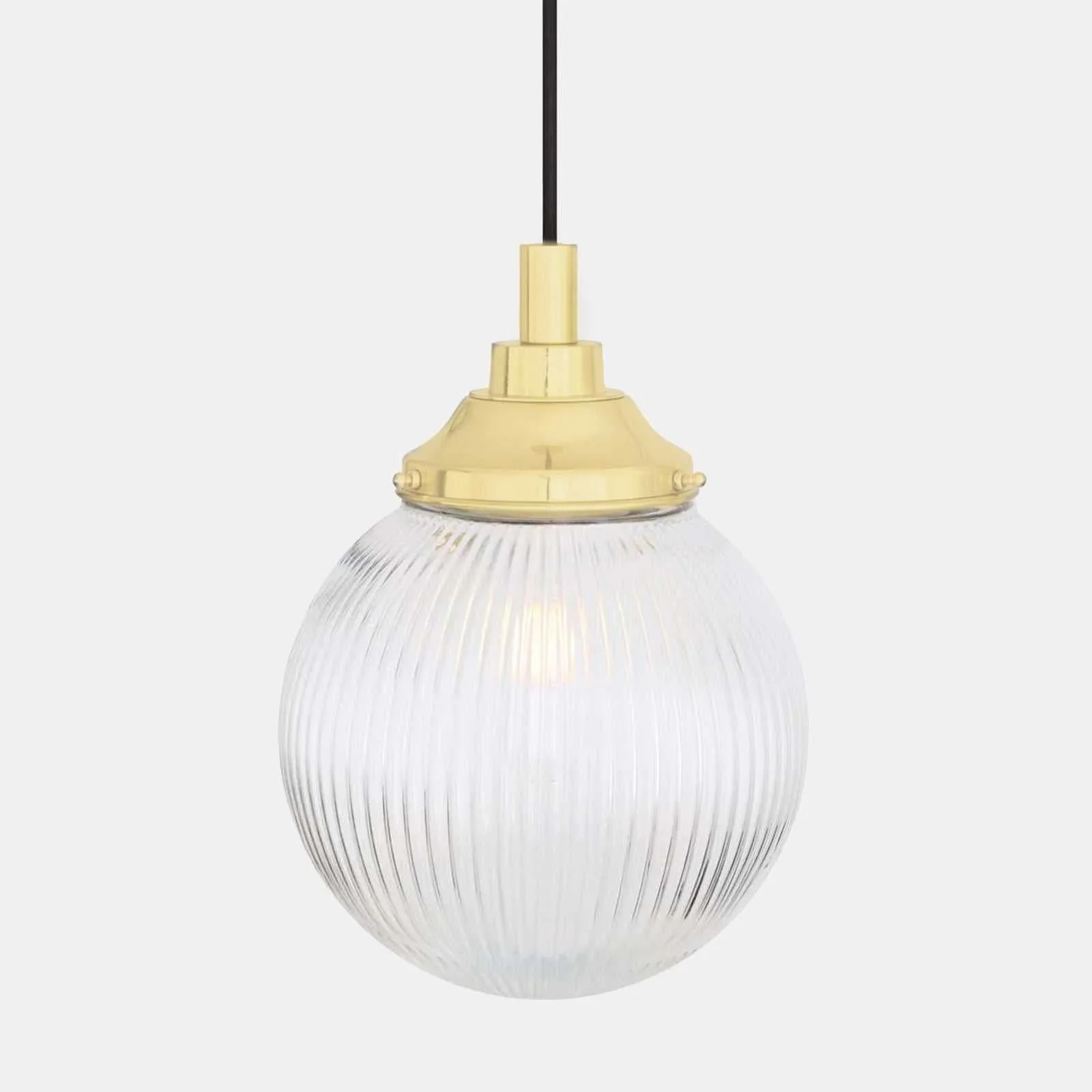 Laguna Prismatic Glass Bathroom Pendant Light - 20cm - Image 14