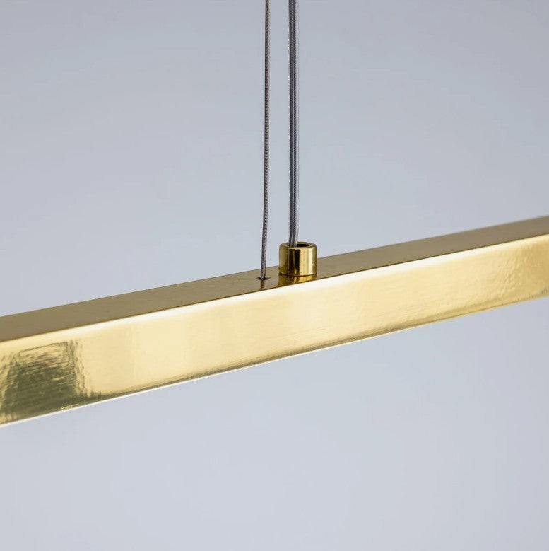 Fairfield Contemporary Brass LED Linear Pendant - Image 4