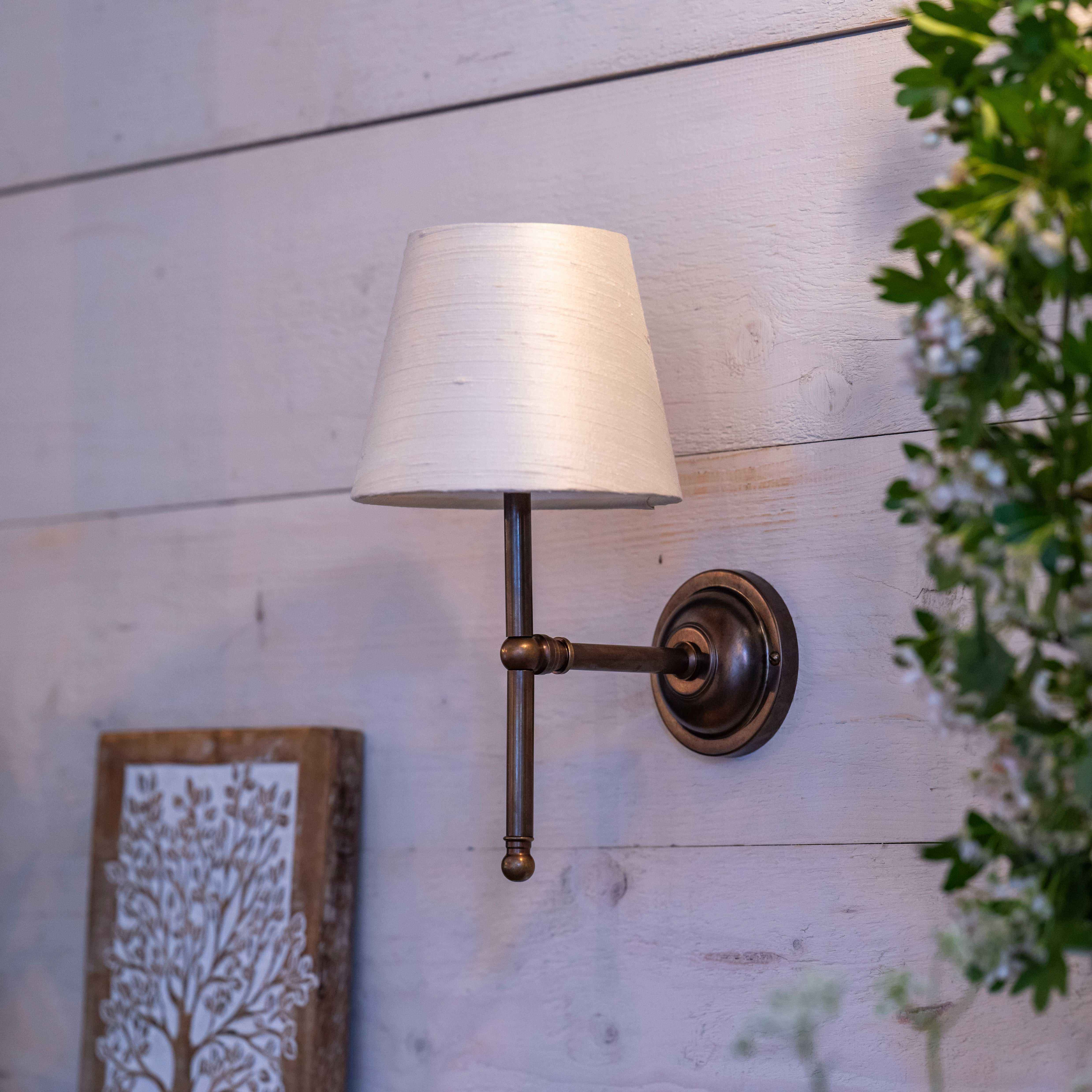Finberry Fabric Shade Lupin Wall Light - Image 7