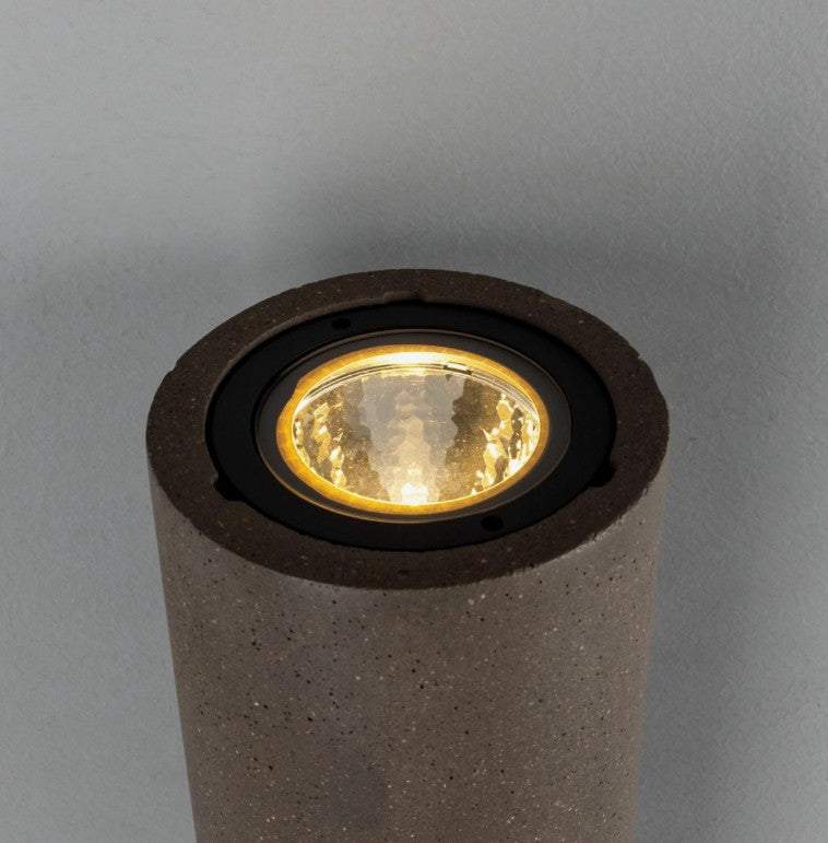 Simple Cylindrical Outdoor Concrete Wall Light 9cm IP65 - Image 2