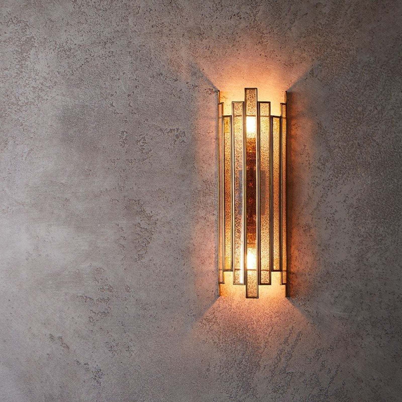 Pooky Tall Melville Vintage Glass Wall Light - Image 2