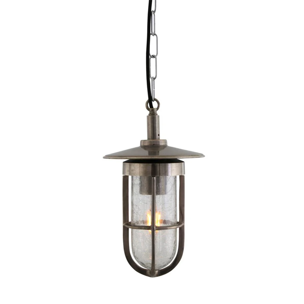 Ramor Nautical Brass Outdoor Pendant Light - Image 6