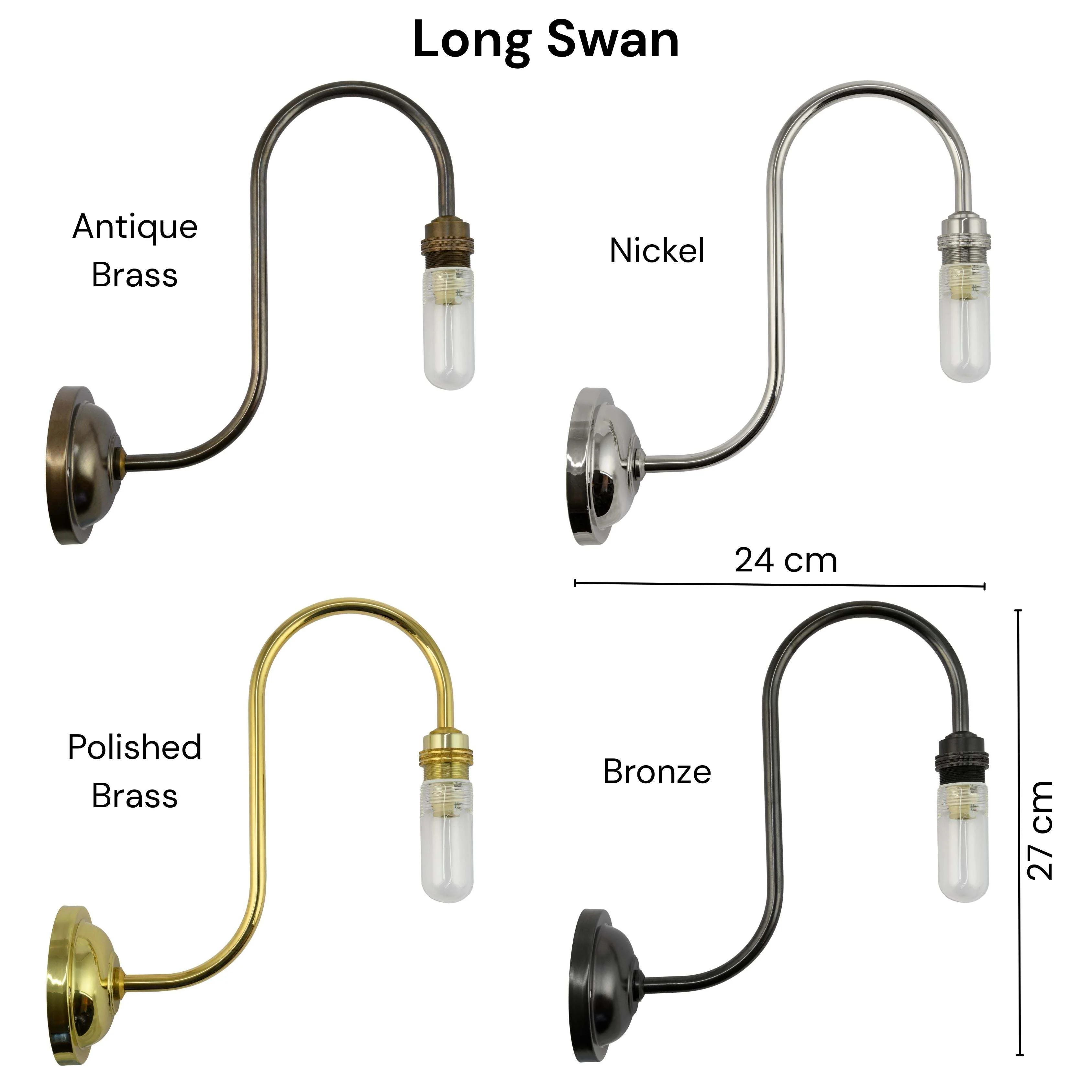 Rye Small Smoked Glass Shade Bathroom Wall Light - Image 4