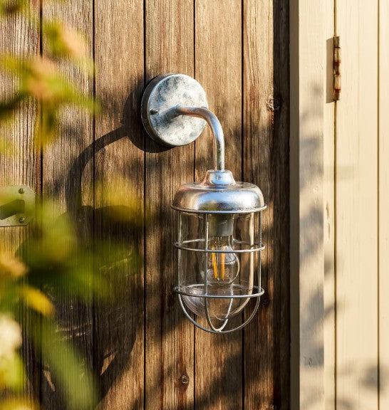 St Ives Harbour Outdoor Wall Light - Galvanised - Image 2
