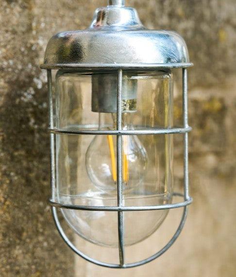 St Ives Harbour Outdoor Wall Light - Galvanised - Image 3