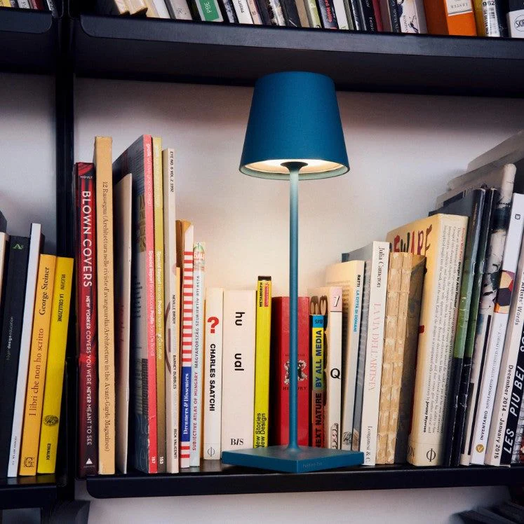 Zafferano Poldina Pro Rechargeable Blue Avio Table Lamp - Image 3