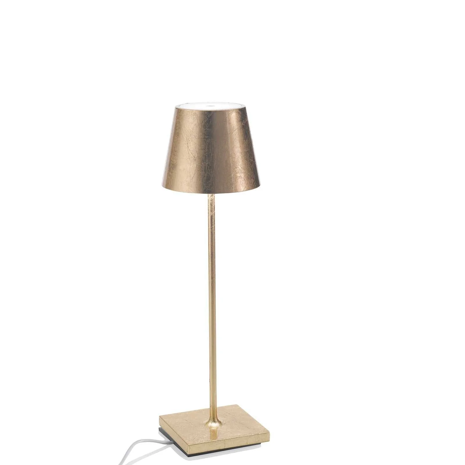 Zafferano Poldina Pro Rechargeable Gold Table Lamp