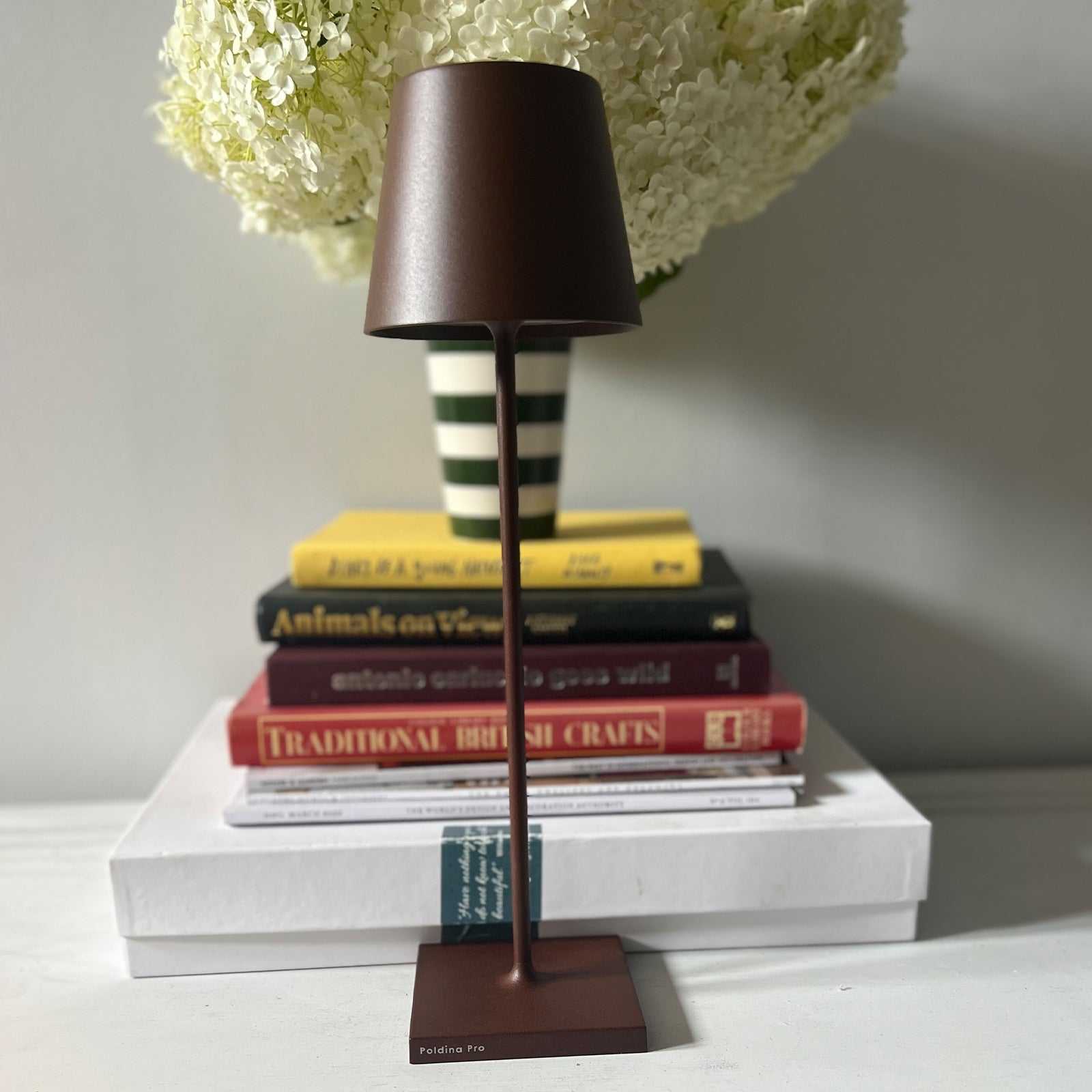 Zafferano Poldina Pro Rechargeable Rust Table Lamp - Image 2